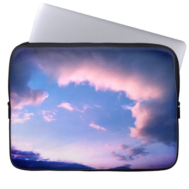 Housse Pour Ordinateur Portable Nuages roses (Devant)