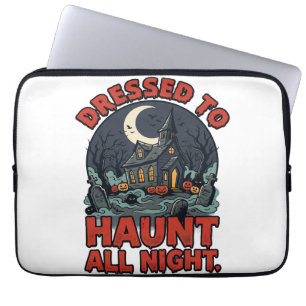 Housse Pour Ordinateur Portable Nuit de costume de cimetière ensorcelé d'Halloween