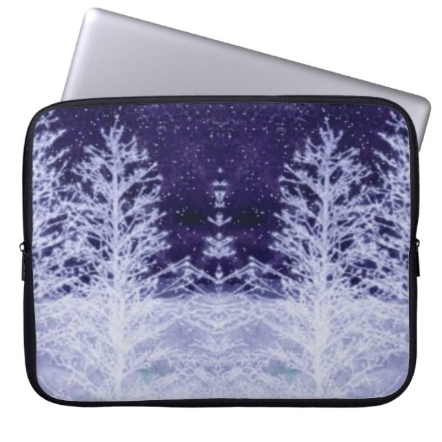 Housse Pour Ordinateur Portable Nuit d'hiver (Devant)