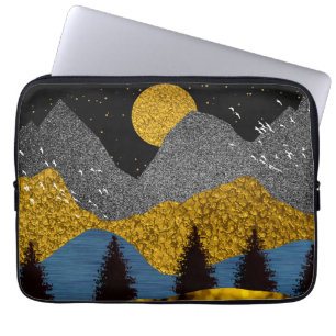 Housse Pour Ordinateur Portable Nuit dorée