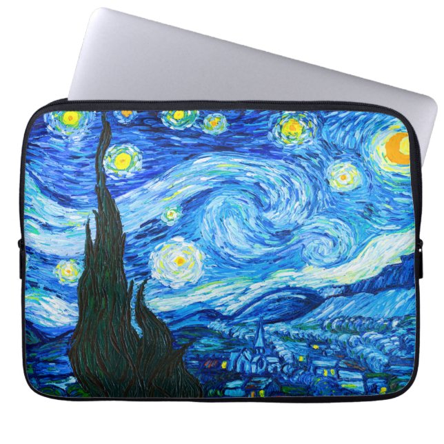 Housse Pour Ordinateur Portable Nuit Van Gogh Starry (Devant)