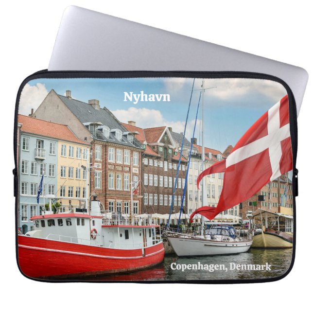 Housse Pour Ordinateur Portable Nyhavn Copenhagen Danemark (Devant)