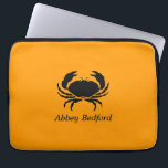 Housse Pour Ordinateur Portable Ocean Glow_Black sur Orange Crab_personalisé<br><div class="desc">Montrez votre crush sur les crustacés croûteux avec notre captivant Ocean Glow, des icônes maritimes, entièrement personnalisable Black on Orange Crab Crab super élégant, facile à voyager, manche d'ordinateur portable 100% néoprène. Pour la personnaliser, il suffit d'ajouter votre nom dans le champ modèle disponible, et vous avez terminé. Si vous...</div>