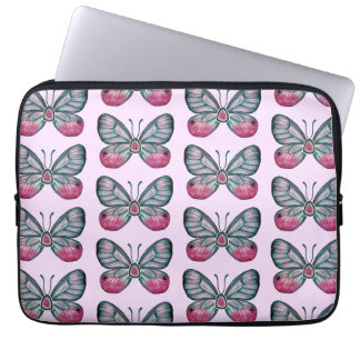 Housse Pour Ordinateur Portable Octobre Pink verre papillon Motif Design