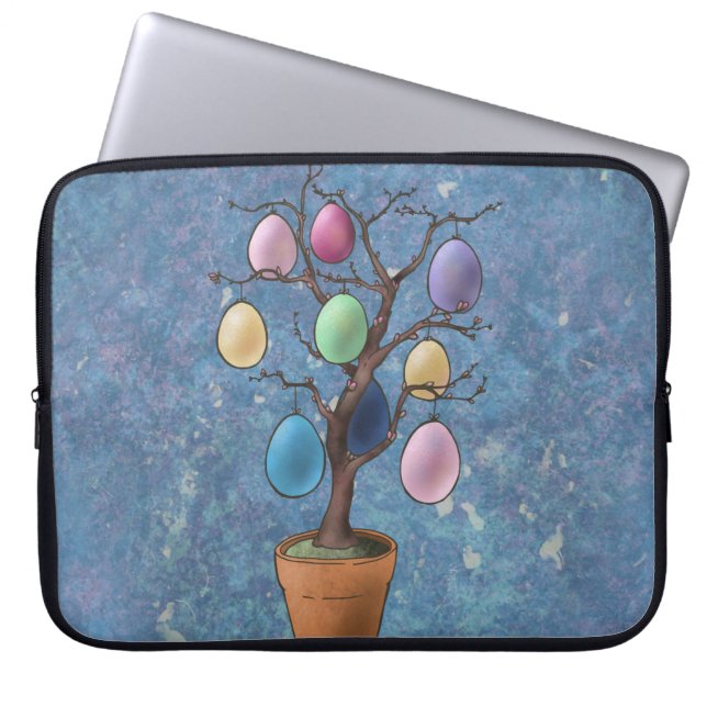 Housse Pour Ordinateur Portable Oeufs de Pâques (Devant)