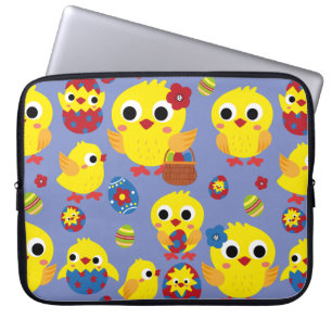 Housse Pour Ordinateur Portable OEufs de Pâques de Hatch Retro