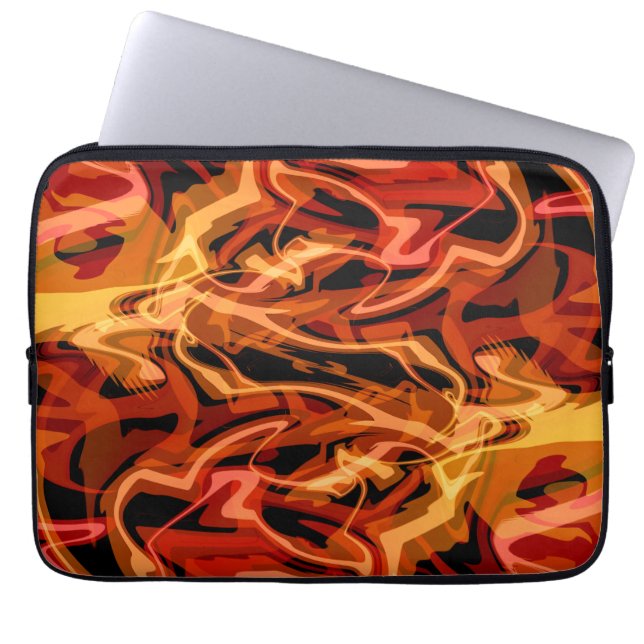 Housse Pour Ordinateur Portable Oeufs et poivrons égratignés (Devant)