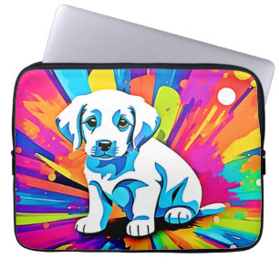 Housse Pour Ordinateur Portable Œuvre d'art canine vibrante