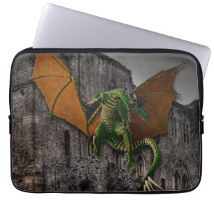 Housse Pour Ordinateur Portable Oeuvre d'Imaginaire Dragon & Castle