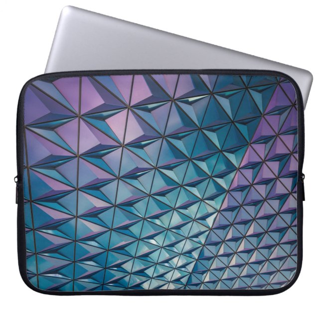 Housse Pour Ordinateur Portable oeuvres d'art turquoise et rose (Devant)