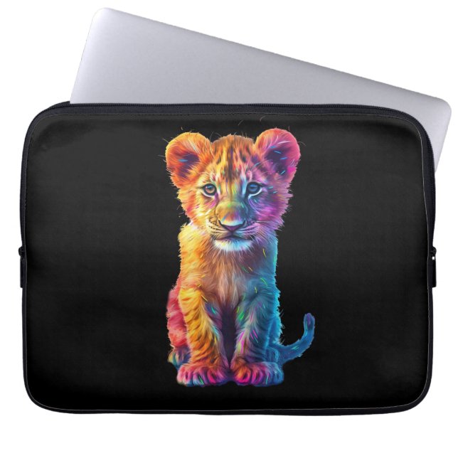 Housse Pour Ordinateur Portable Oh Bébé Gros Chat Petit  (Devant)