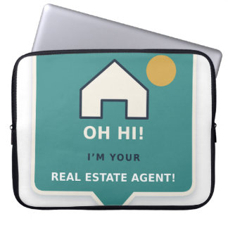 Housse Pour Ordinateur Portable Oh Hi ! Je Suis Votre Agent Immobilier 15 Pouces H