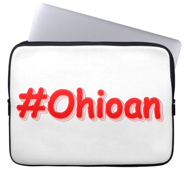 Housse Pour Ordinateur Portable "#Ohioan" Joli design. Acheter maintenant (Devant)