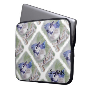 HOUSSE POUR ORDINATEUR PORTABLE OISEAU BLEU DU PARADIS