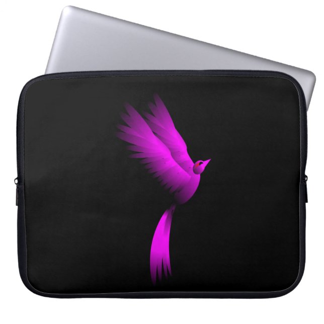 Housse Pour Ordinateur Portable Oiseau de feu rose (Devant)