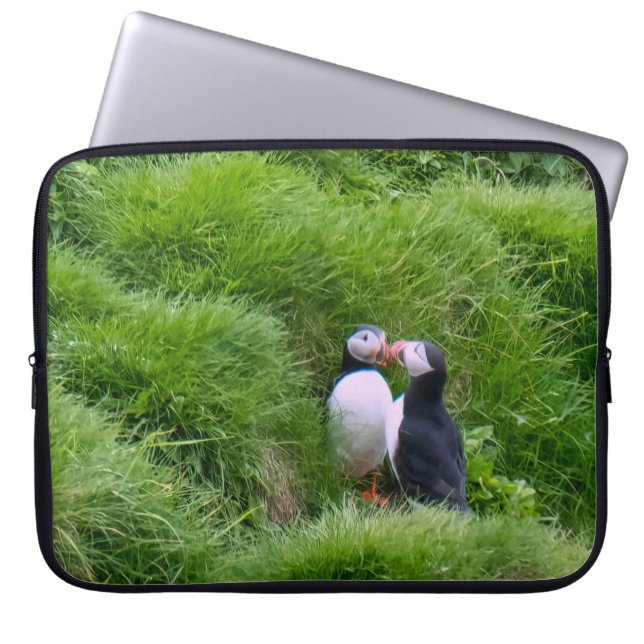 Housse Pour Ordinateur Portable Oiseau de Puffin islandais (Devant)