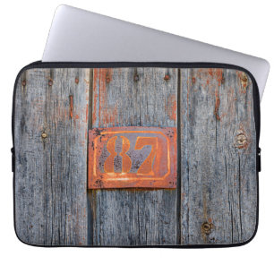 Housse Pour Ordinateur Portable Old Grunge Rusty Metal House Numéro 87 Photo -