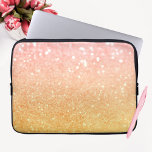 Housse Pour Ordinateur Portable Ombre Parties scintillant rose-jaune<br><div class="desc">Manche pour ordinateur portable Ombre Pink Yellow Parties scintillant Sparkles</div>