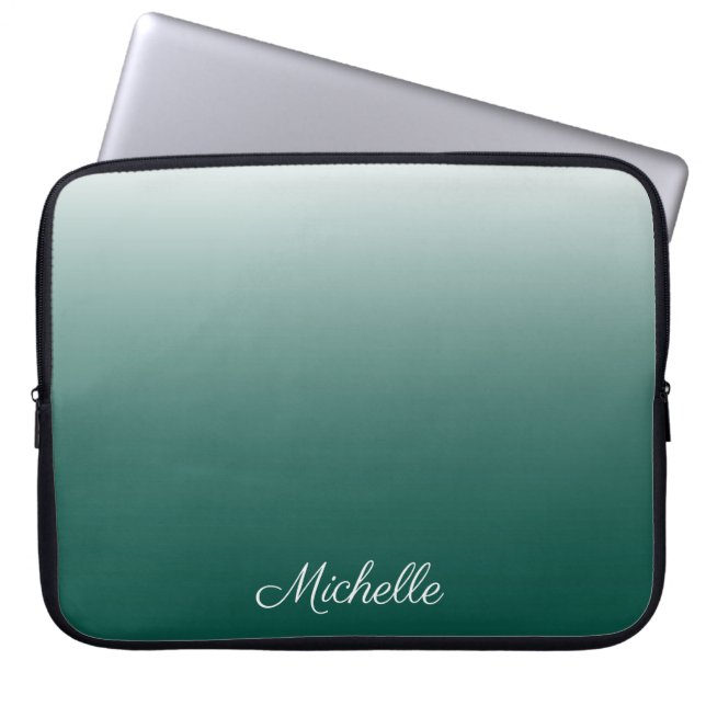 Housse Pour Ordinateur Portable ombre vert (Devant)