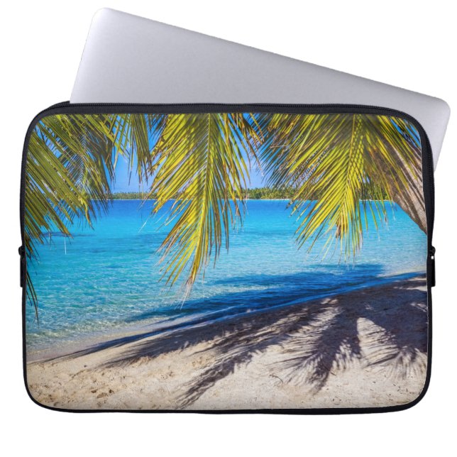 Housse Pour Ordinateur Portable Ombres sur la plage (Devant)
