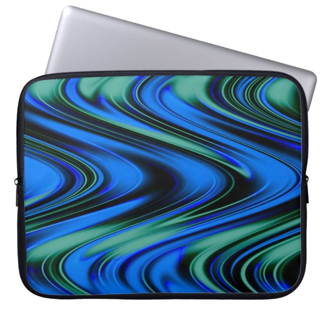 Housse Pour Ordinateur Portable Ondes torrentielles... (Devant)