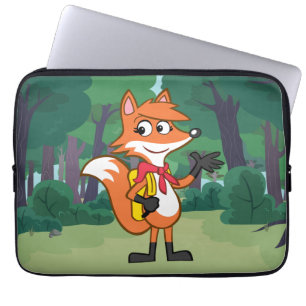 Housse Pour Ordinateur Portable Ondulation de Fox de Rick Scarlett de garde
