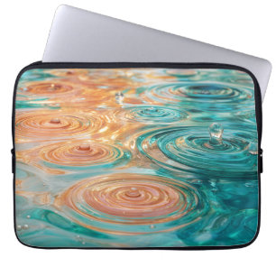 Housse Pour Ordinateur Portable Ondulations de Tranquillité Harmonie d'Eau Abstrai