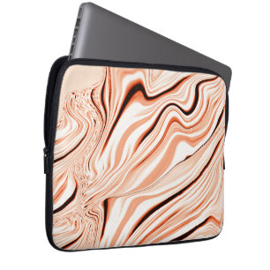 Housse Pour Ordinateur Portable Ongles dans les tons beige, cylindre marron incurv