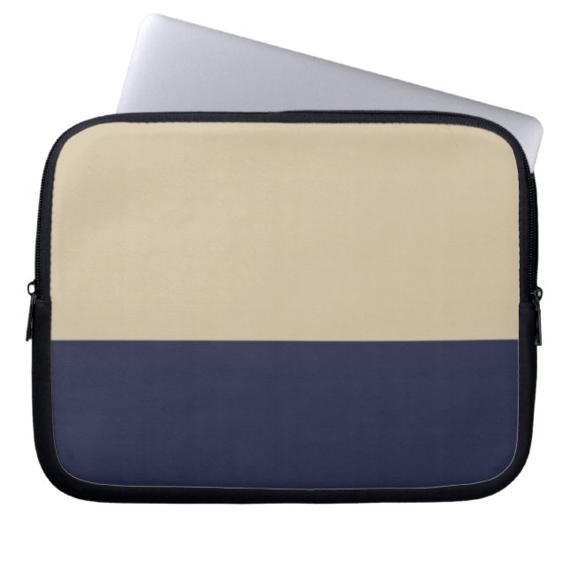 Housse Pour Ordinateur Portable Or et néoprène de marine (Devant)