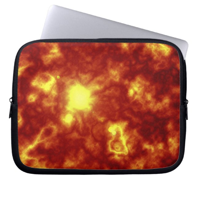 Housse Pour Ordinateur Portable Orange et jaune (Devant)