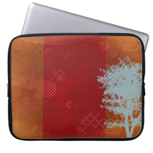 Housse Pour Ordinateur Portable Orange Steampunk avec tamis Abstrait pour ordinate