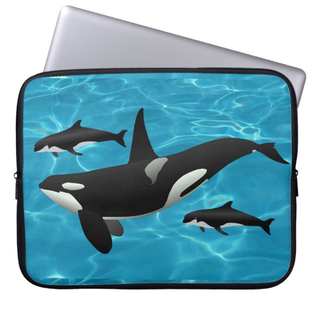 Housse Pour Ordinateur Portable Orca Whales (Devant)