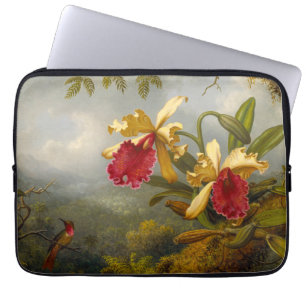 Housse Pour Ordinateur Portable Orchidées et colibri Heade