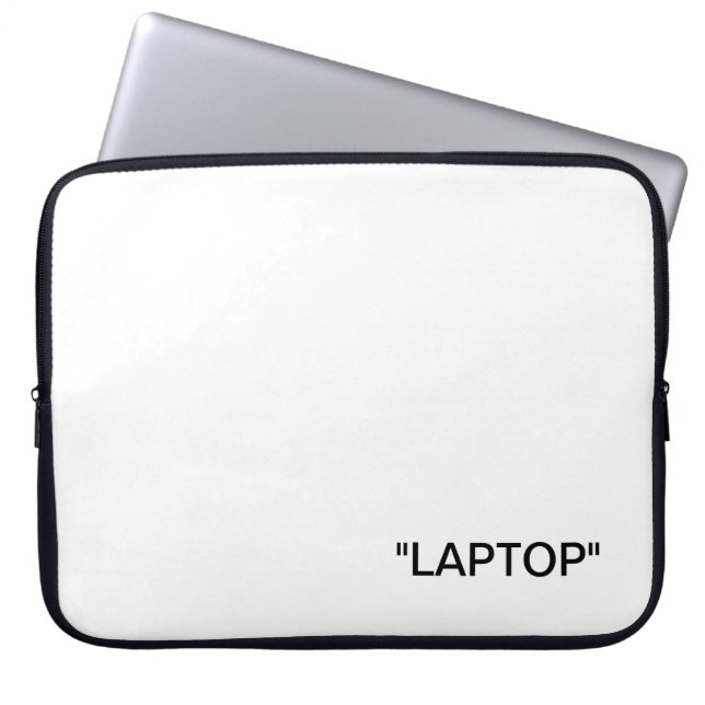 HOUSSE POUR ORDINATEUR PORTABLE ORDINATEUR PORTABLE" 15,6 " DE DOUILLE BLANCHE (Devant)