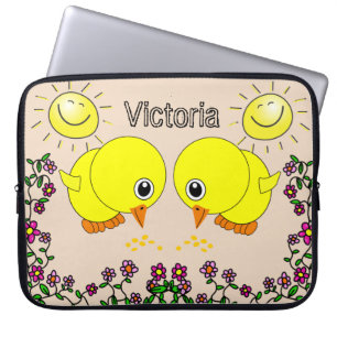Housse Pour Ordinateur Portable Ordinateur portable Manches Jaunes Chicks Soleil F