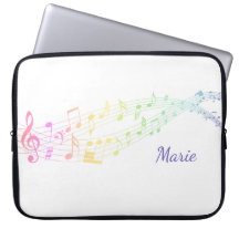 Ordinateur portable Rainbow Staff Music Note Slim
