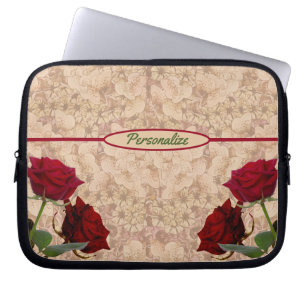 Housse Pour Ordinateur Portable Ordinateur portable Red Stem Rose romantique perso