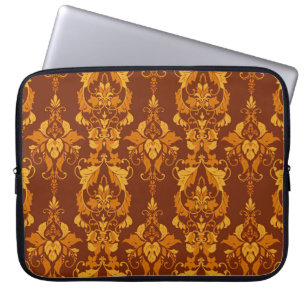 Housse Pour Ordinateur Portable Ornate Damask : Vintage Elegant Fond d'écran