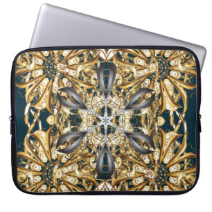 Housse Pour Ordinateur Portable Ornement traditionnel. Classic vintage backg