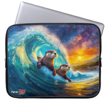 Otters Body Surfing Design par Rich AMeN Gill