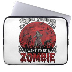 Housse Pour Ordinateur Portable Oublier Princesse Zombie Lune de Sang Cimetière Ch