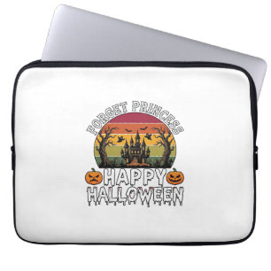 Housse Pour Ordinateur Portable Oubliez la princesse Happy Halloween Maison Hantée