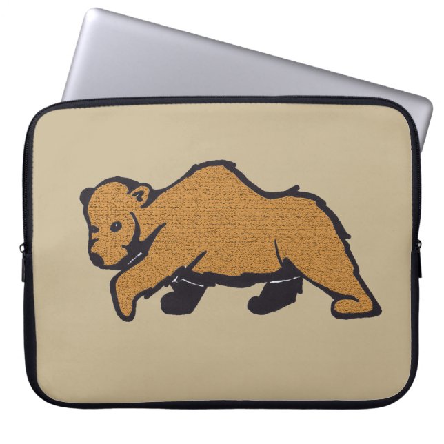 Housse Pour Ordinateur Portable Ours Brown de la faune (Devant)