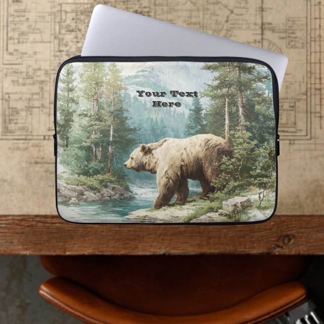 Housse Pour Ordinateur Portable Ours Brun (Brown Bear Collection)