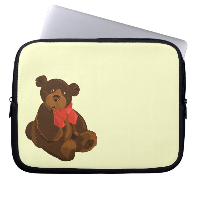 Housse Pour Ordinateur Portable Ours de caricature mignon (Devant)