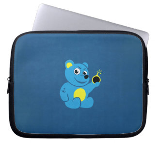 Housse Pour Ordinateur Portable Ours de nounours mauvais tatoué de bande dessinée