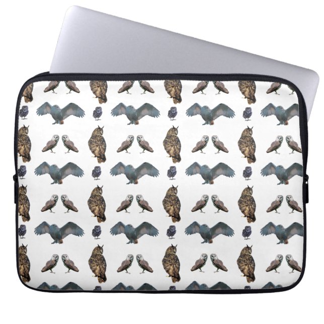 Housse pour ordinateur portable Owl Frenzy (choisi (Devant)