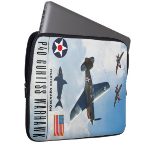 HOUSSE POUR ORDINATEUR PORTABLE P-40 CURTISS WARHAWK SQUADRON
