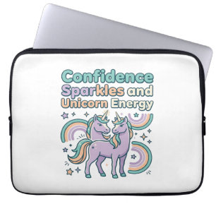 Housse Pour Ordinateur Portable Paillettes de Confiance de Licorne et Conception d