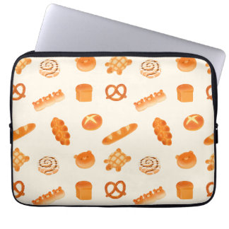 Housse Pour Ordinateur Portable Pain de boulangerie varié Fluffy snack de style ja